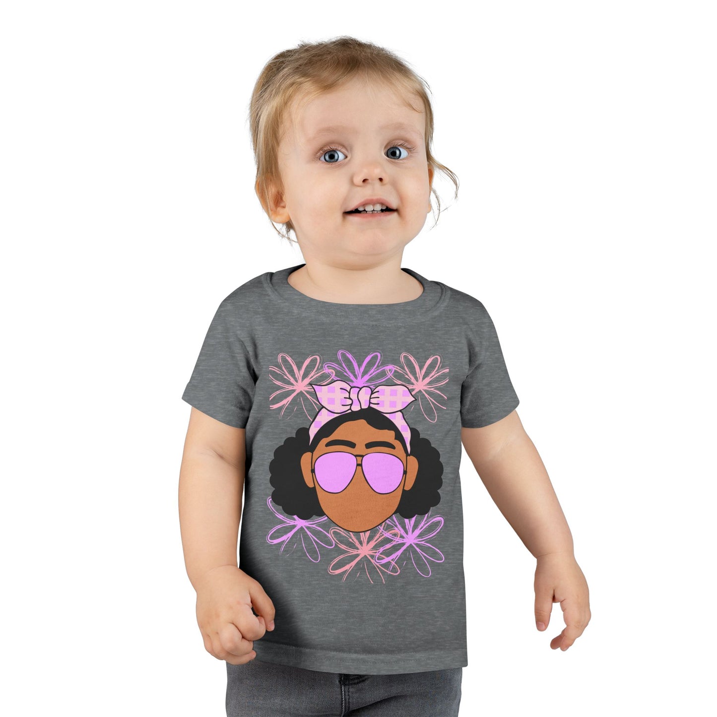 Trendy Toddler Tee: Cool Shades Design
