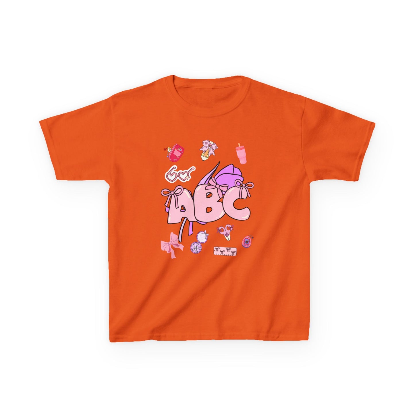 Colorful ABC Kids Tee, Playful Cotton Tee