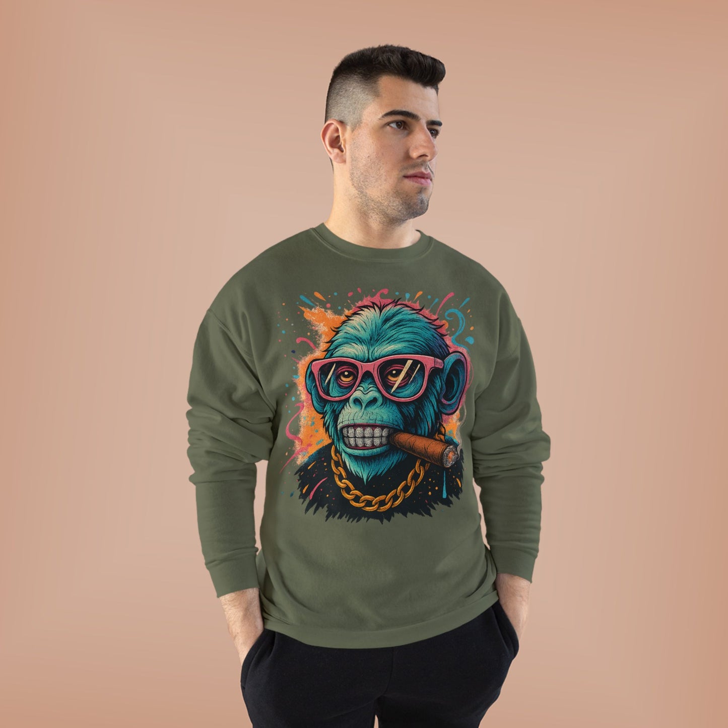 Eco-Friendly 'Boss Mode' Crewneck Sweatshirt, Unisex Cozy Sweatshirt, Casual Streetwear, Gift for Him/Her, Party/Everyday Wear