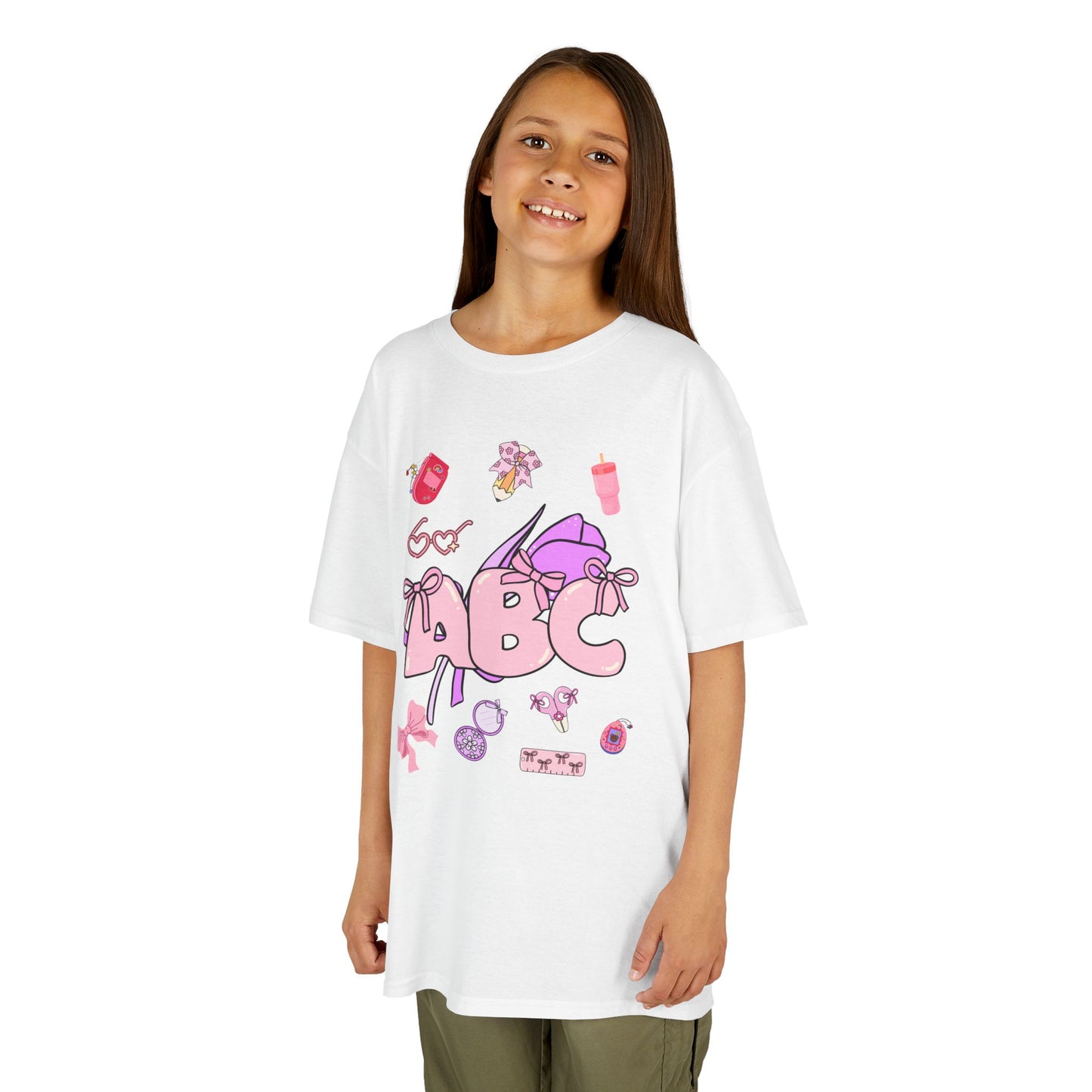 Colorful ABC Kids Tee, Playful Cotton Tee