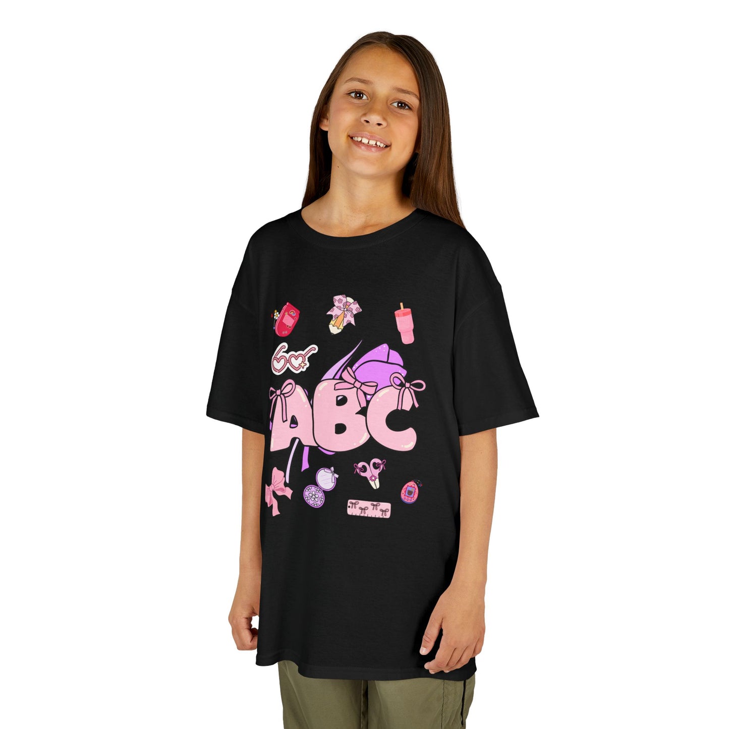 Colorful ABC Kids Tee, Playful Cotton Tee