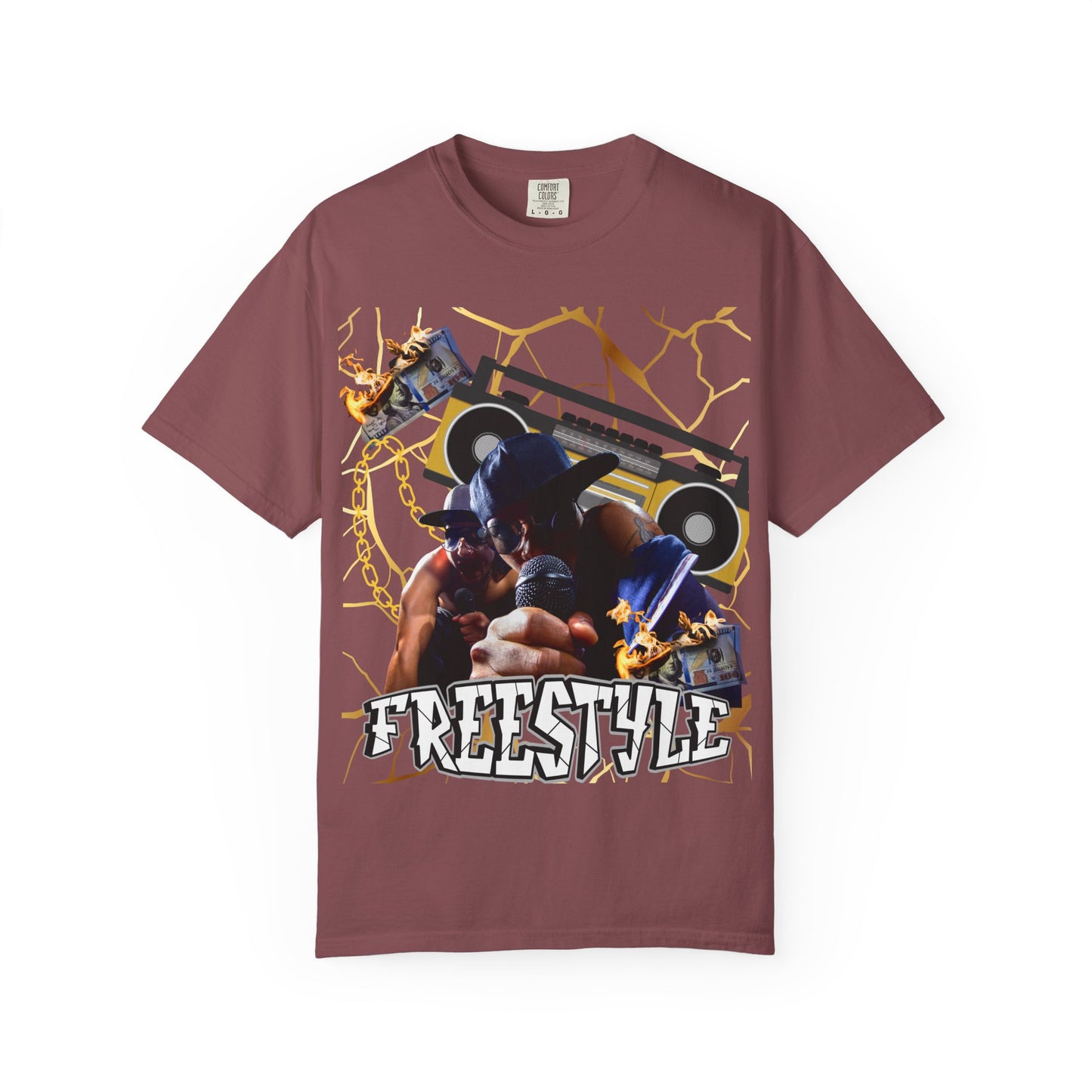 Retro Graphic T-Shirt with 'Freestyle' Design