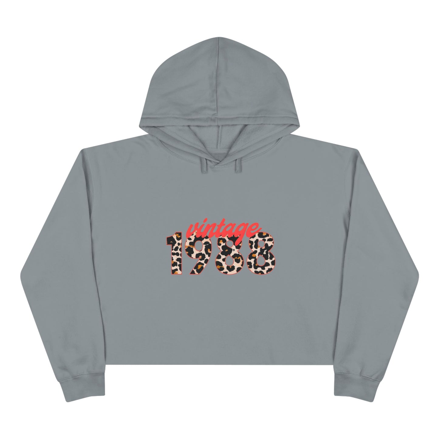 Copy of Vintage 1988 Crop Hoodie, Retro Fashion