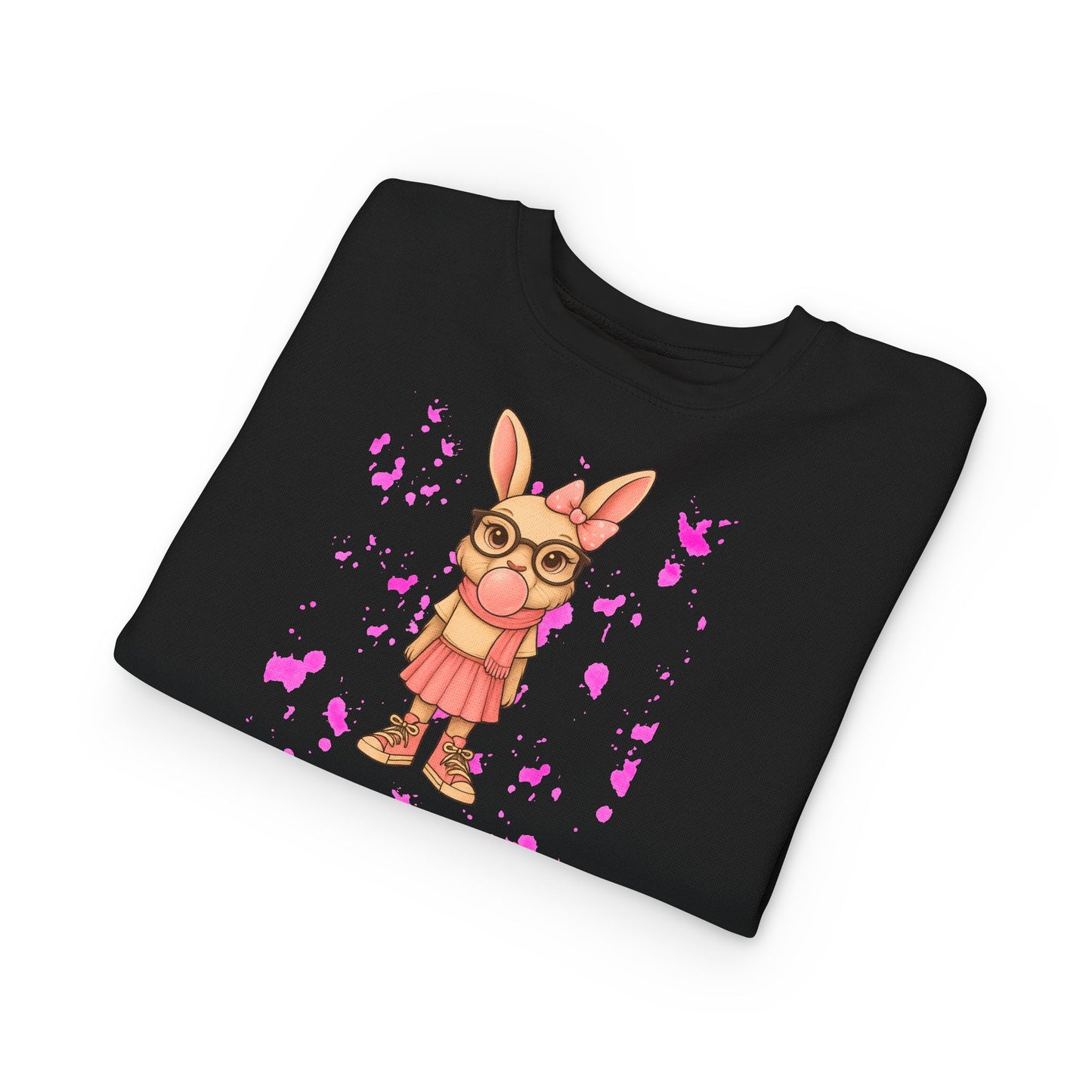 Cute Bunny Toddler Sweatshirt, Kids' Casual Wear