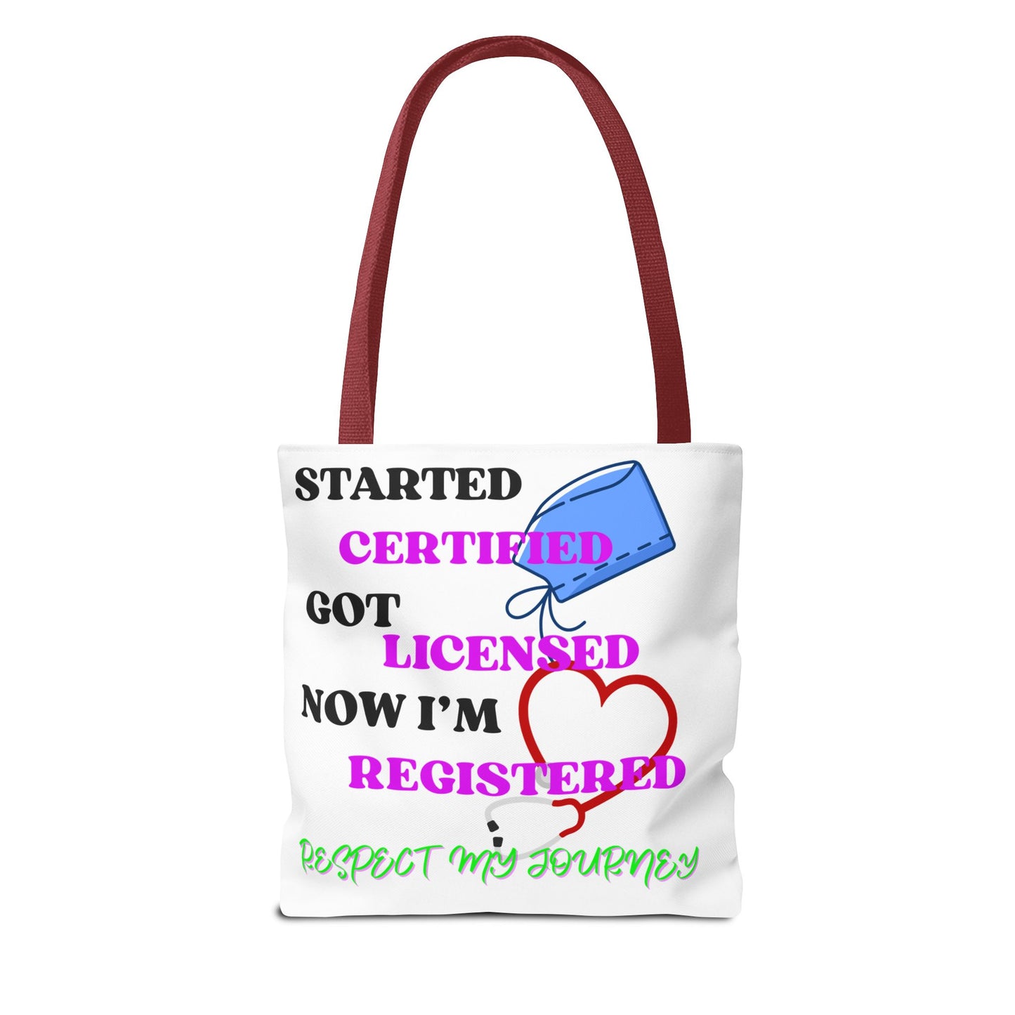 Certified Journey Tote Bag, Inspirational Gift