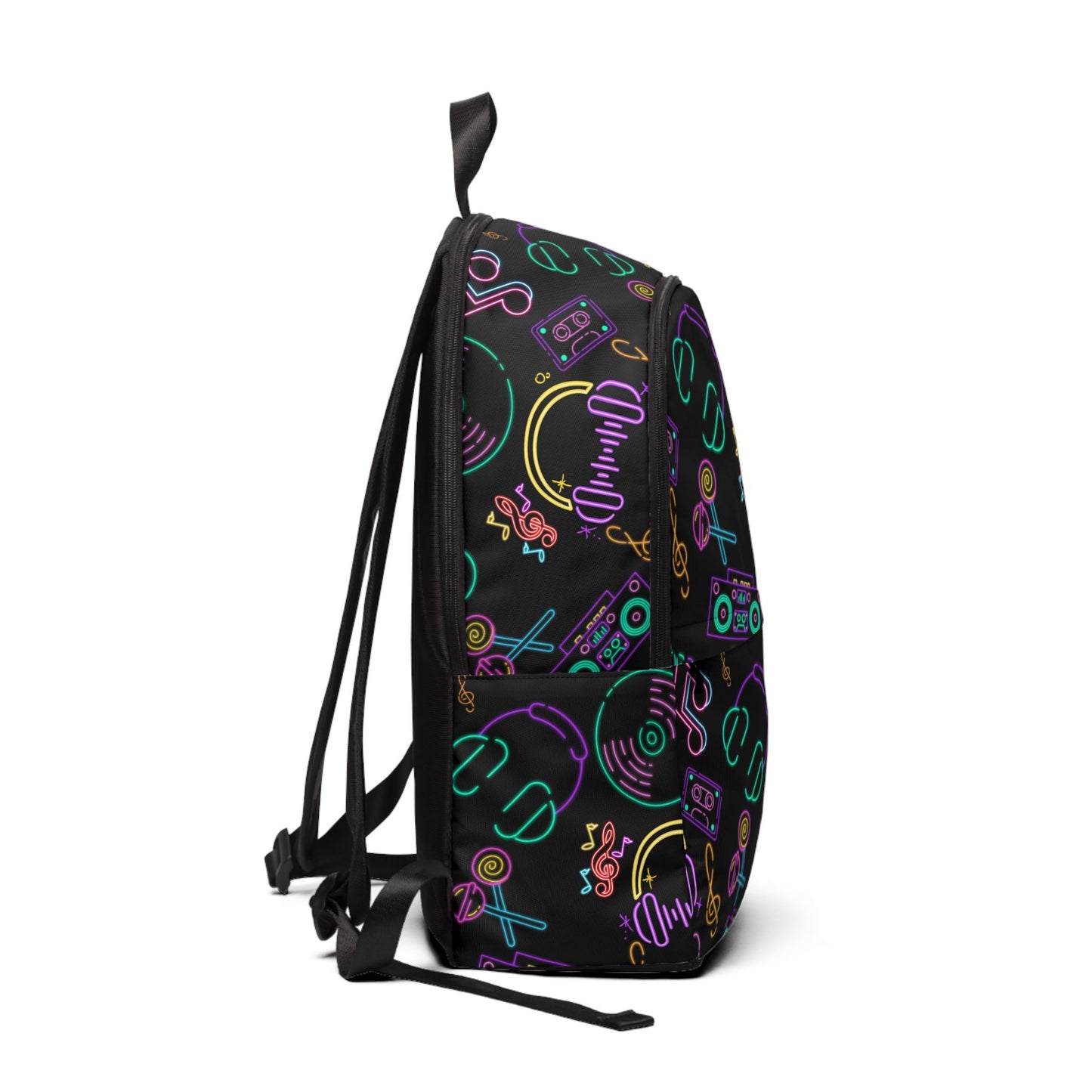 Musical Vibes Unisex Fabric Backpack