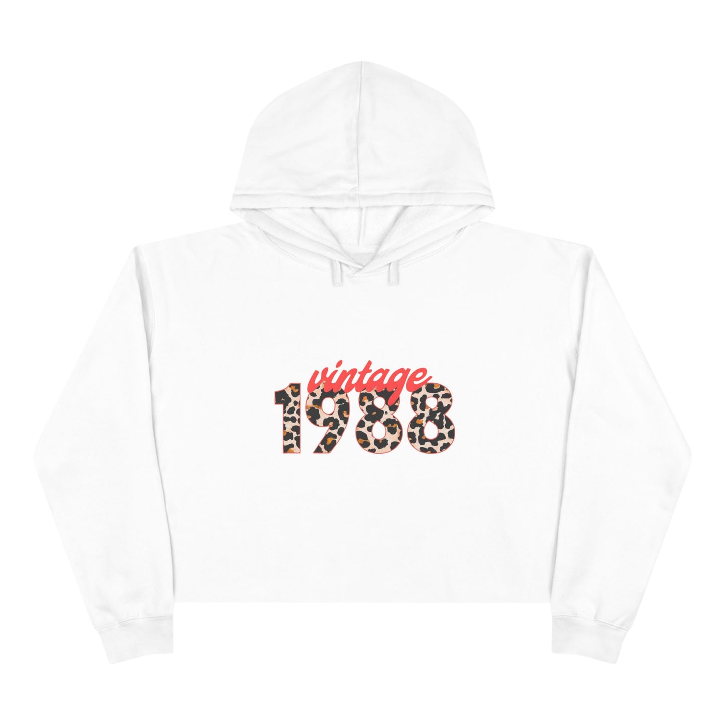 Copy of Vintage 1988 Crop Hoodie, Retro Fashion