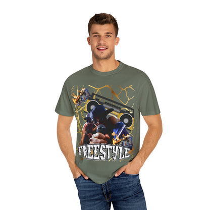Retro Graphic T-Shirt with 'Freestyle' Design