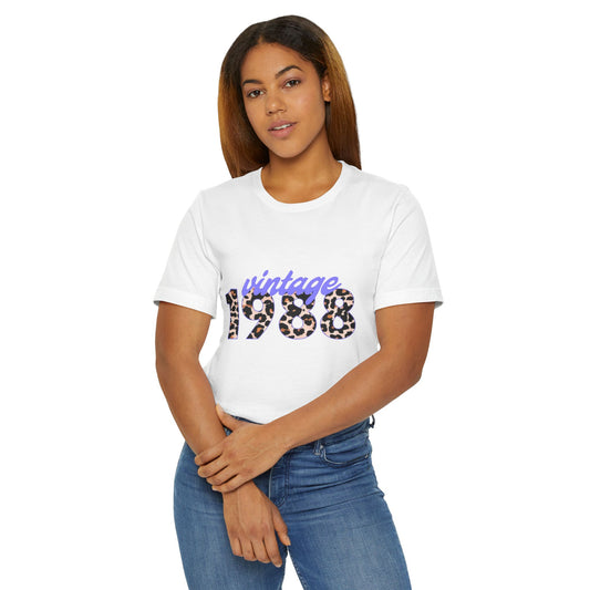 Vintage 1988 Unisex Jersey T-Shirt, Retro Graphic Tee