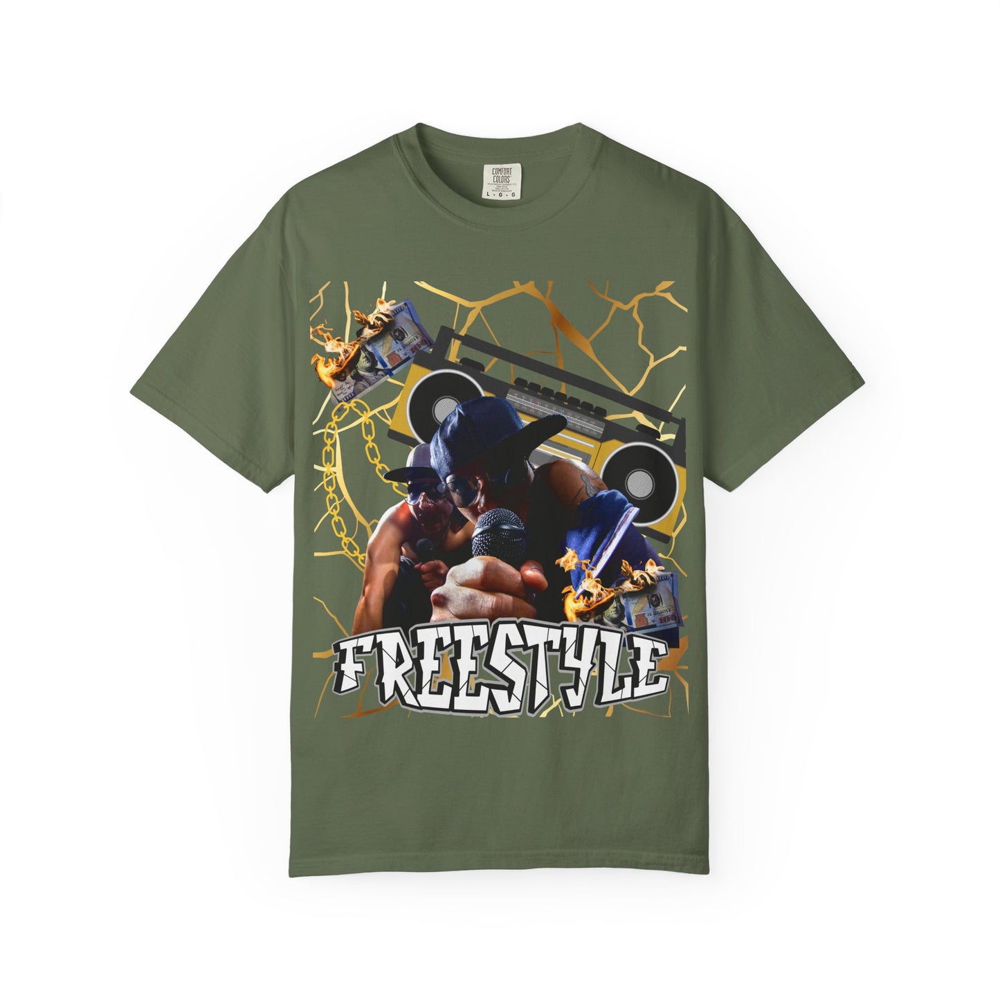 Retro Graphic T-Shirt with 'Freestyle' Design