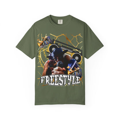 Retro Graphic T-Shirt with 'Freestyle' Design