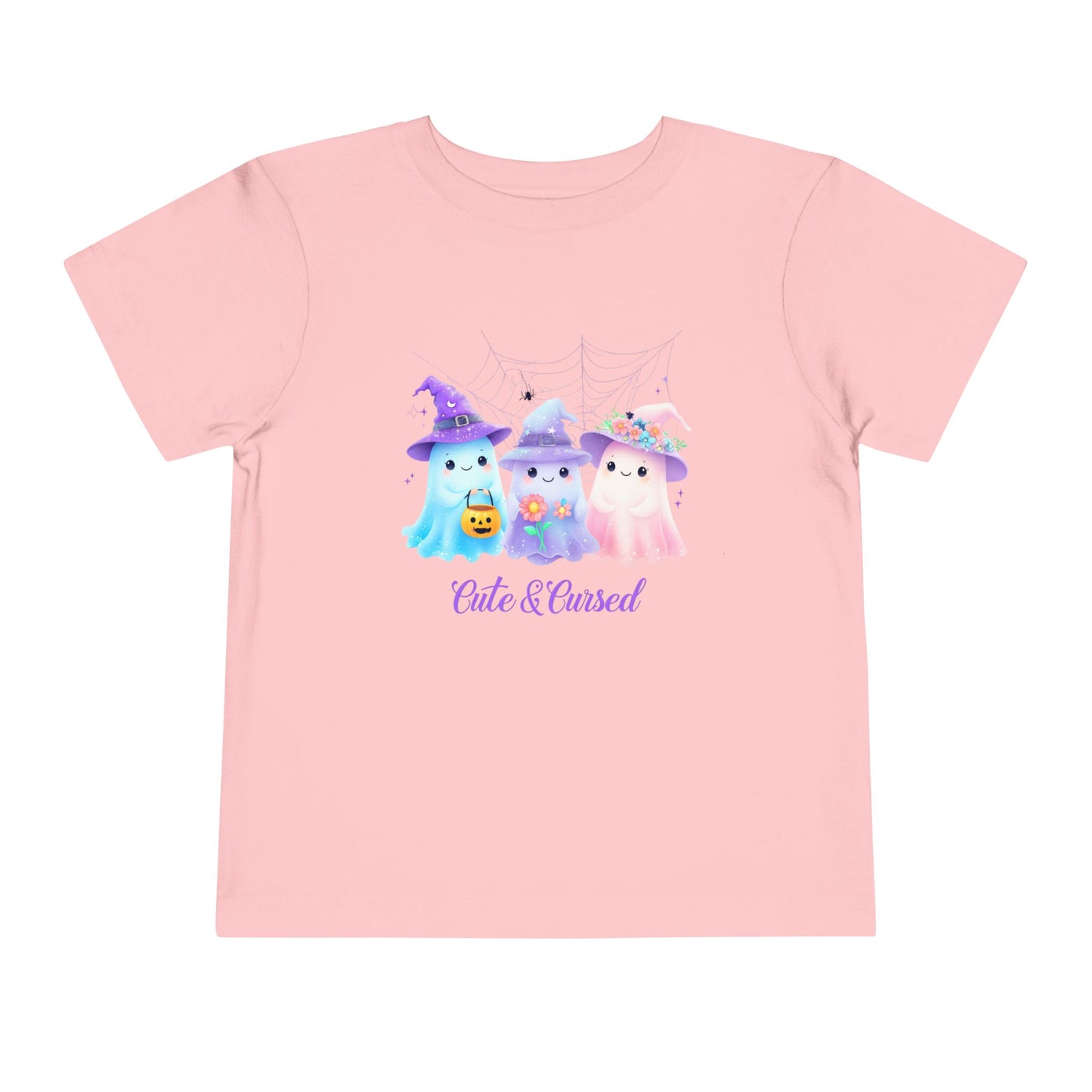 Cute & Cursed Toddler Tee, Halloween Shirt for Kids