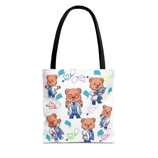 Cute Doctor Bear Tote Bag, Medical Student Gift