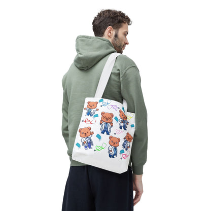Cute Doctor Bear Tote Bag, Medical Student Gift