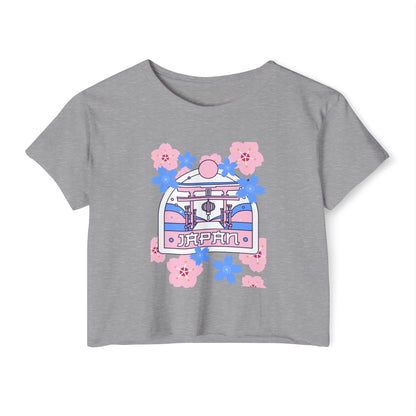 Japan Floral Women's Festival Crop Top