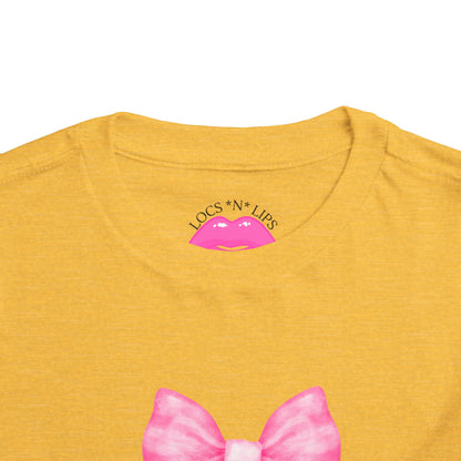 Cute Toddler Tee with Pink Bow Boots Design