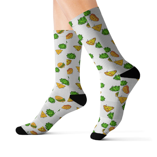 White Munchie Socks| Unisex