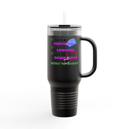 Certified Travel Mug, Licensed Cup for Professionals