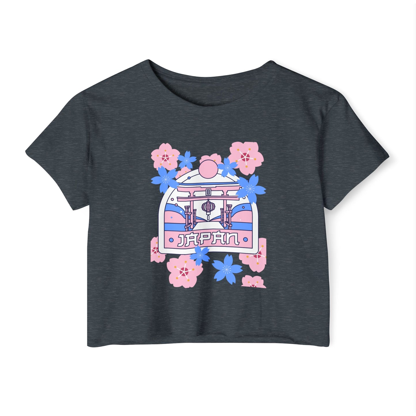 Japan Floral Women's Festival Crop Top