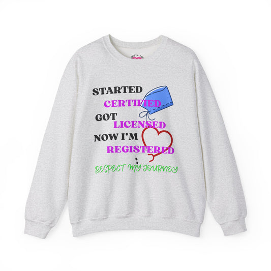 Certified Journey Unisex Sweatshirt, Motivational Crewneck