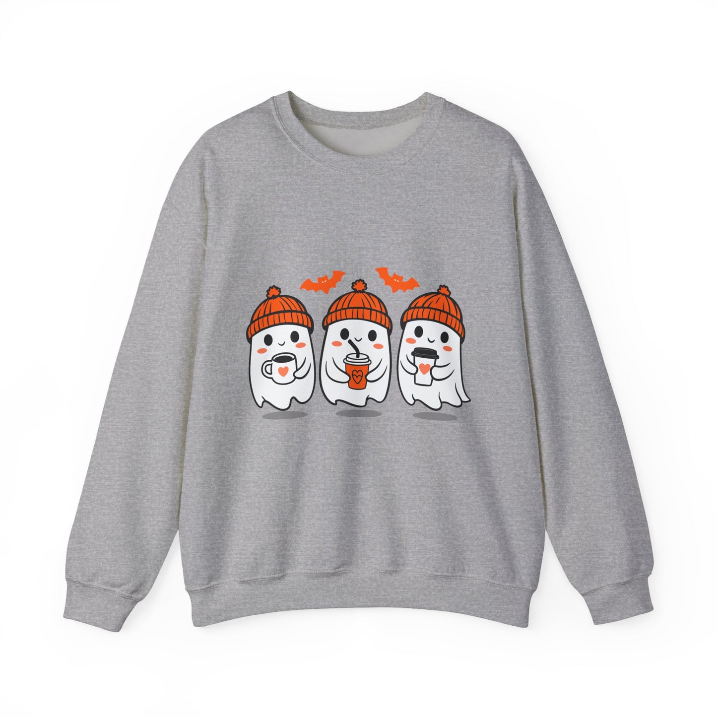 Spooky Ghosts Crewneck Sweatshirt, Halloween Sweatshirt