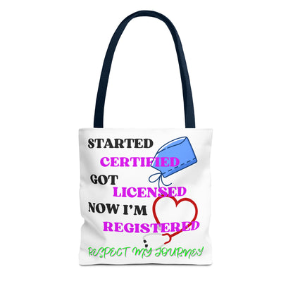 Certified Journey Tote Bag, Inspirational Gift