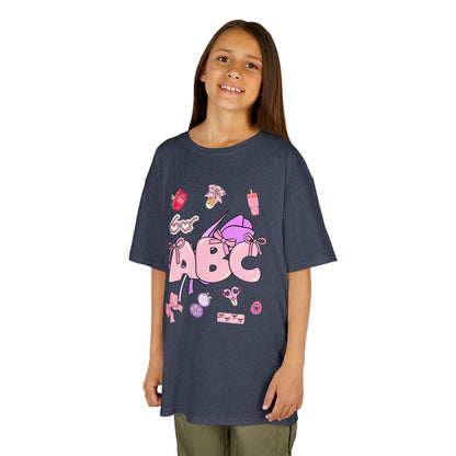 Colorful ABC Kids Tee, Playful Cotton Tee