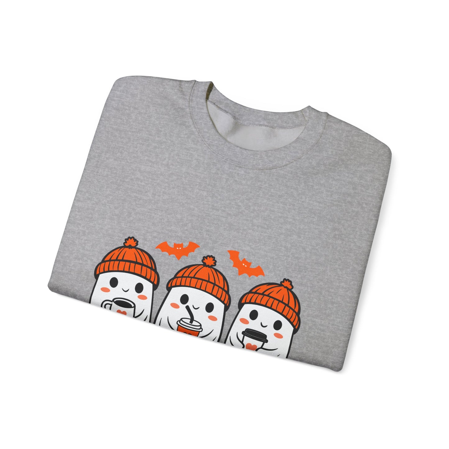 Spooky Ghosts Crewneck Sweatshirt, Halloween Sweatshirt