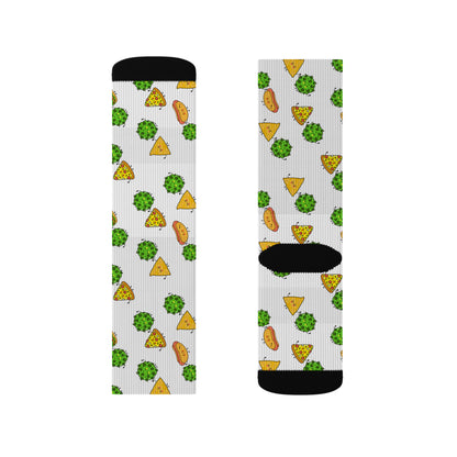 White Munchie Socks| Unisex