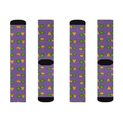 Purple Munchie Socks| Unisex