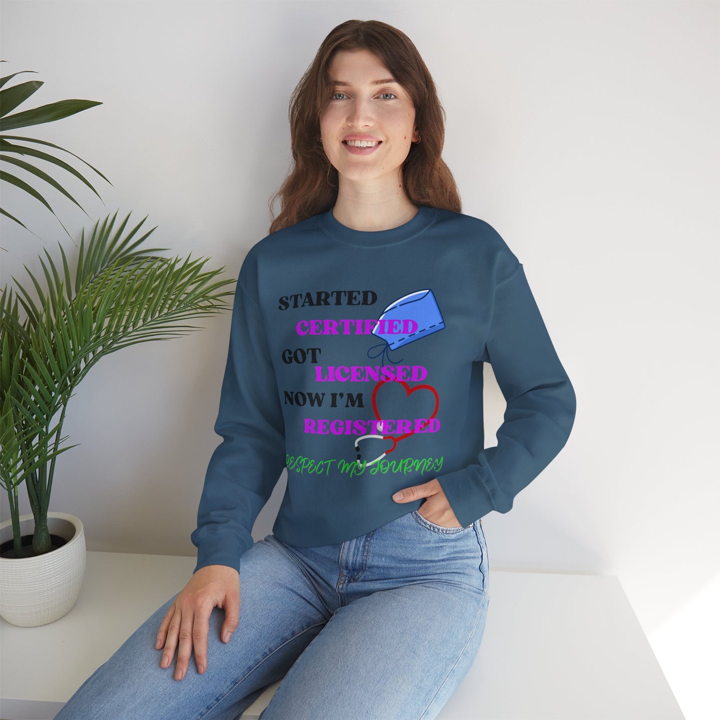 Certified Journey Unisex Sweatshirt, Motivational Crewneck