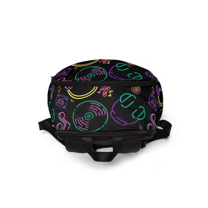 Musical Vibes Unisex Fabric Backpack