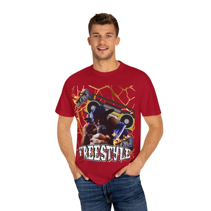 Retro Graphic T-Shirt with 'Freestyle' Design