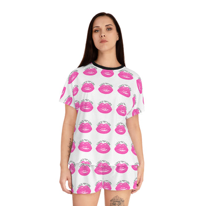 Locs and Lips  Women's Short Pajama Set (AOP)