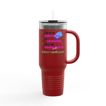Certified Travel Mug, Licensed Cup for Professionals