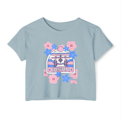Japan Floral Women's Festival Crop Top