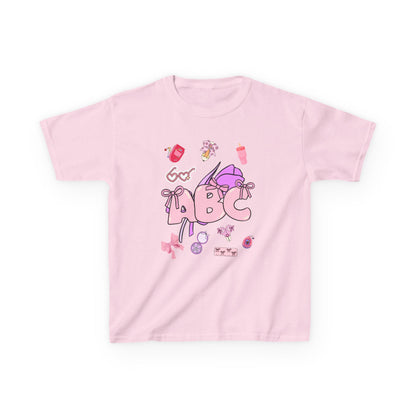 Colorful ABC Kids Tee, Playful Cotton Tee