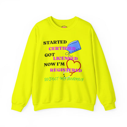Certified Journey Unisex Sweatshirt, Motivational Crewneck