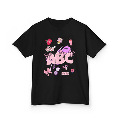 Colorful ABC Kids Tee, Playful Cotton Tee