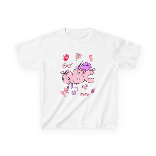 Colorful ABC Kids Tee, Playful Cotton Tee