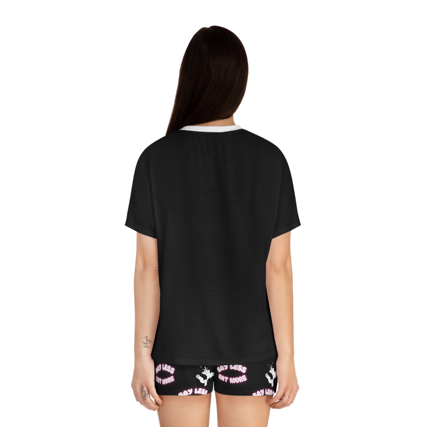 Playful Cat-Themed Women's Pajama Set