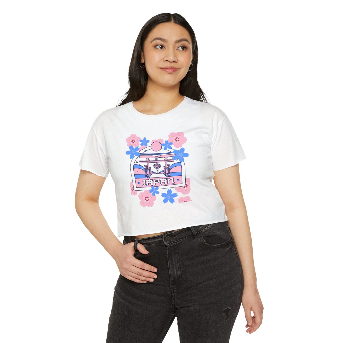 Japan Floral Women's Festival Crop Top