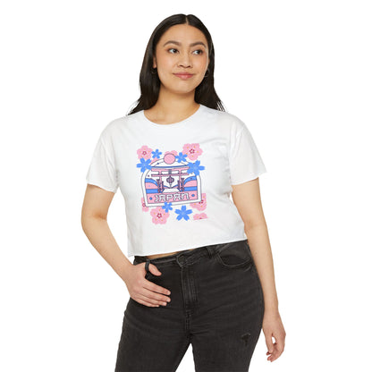 Japan Floral Women's Festival Crop Top