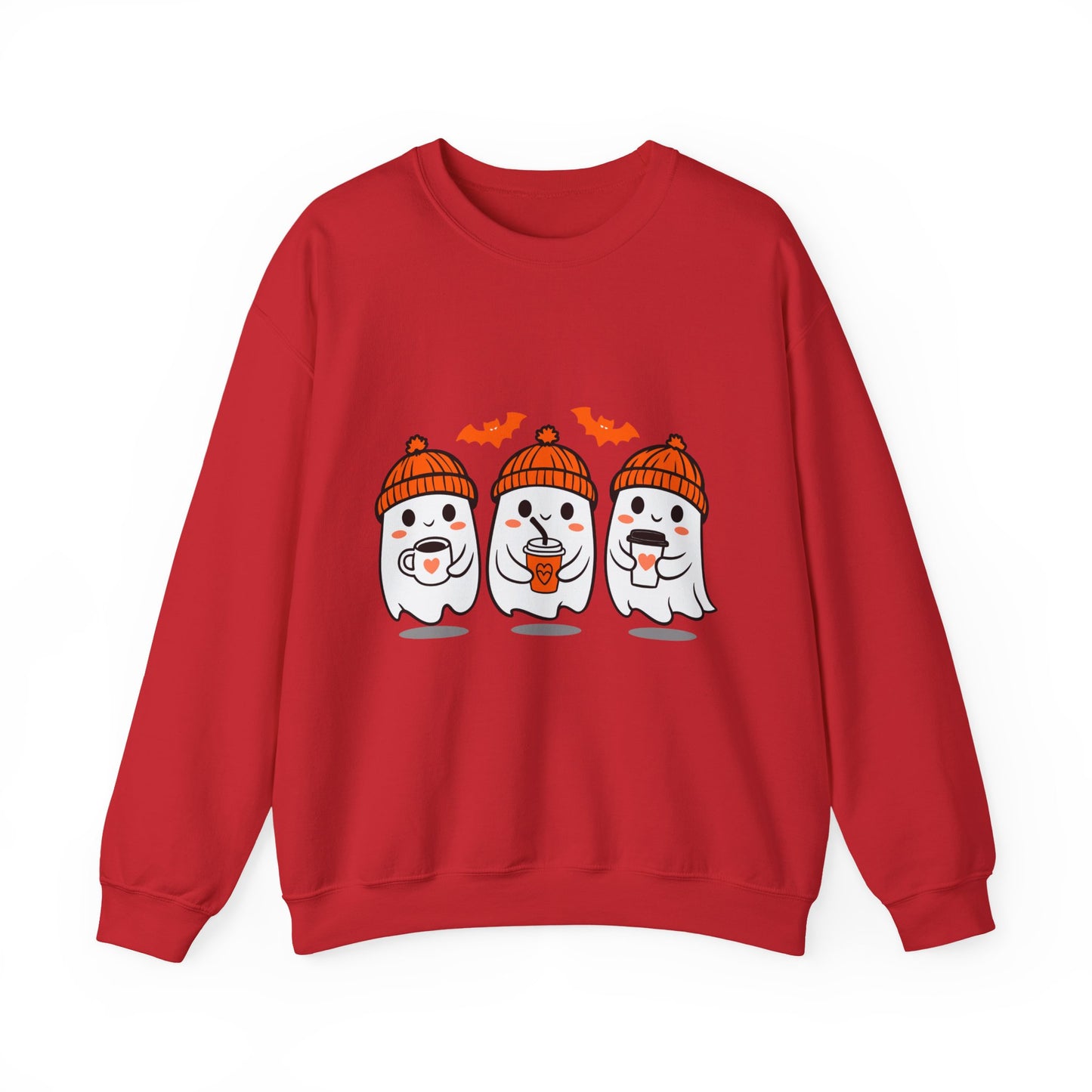 Spooky Ghosts Crewneck Sweatshirt, Halloween Sweatshirt