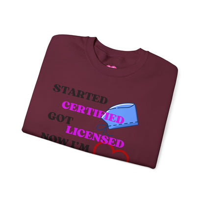 Certified Journey Unisex Sweatshirt, Motivational Crewneck
