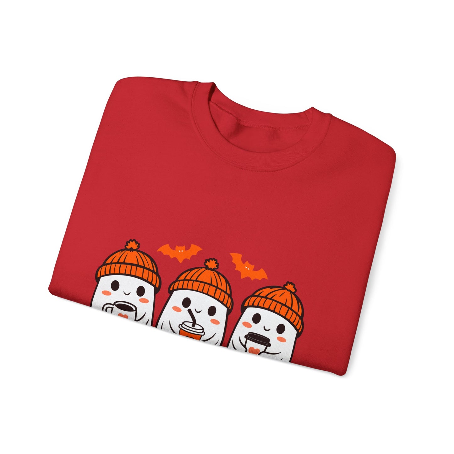 Spooky Ghosts Crewneck Sweatshirt, Halloween Sweatshirt