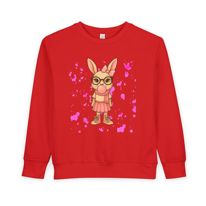 Cute Bunny Toddler Sweatshirt, Kids' Casual Wear