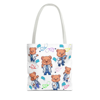 Cute Doctor Bear Tote Bag, Medical Student Gift