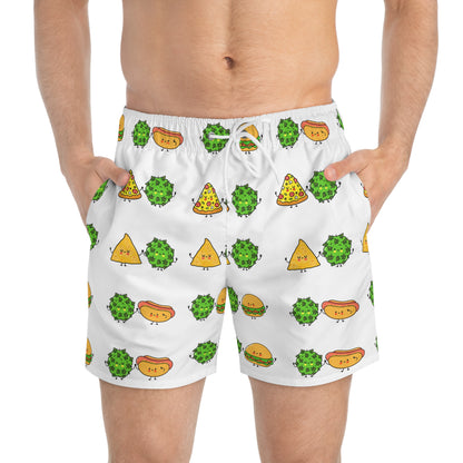 "Fun Foodie" Swim Trunks