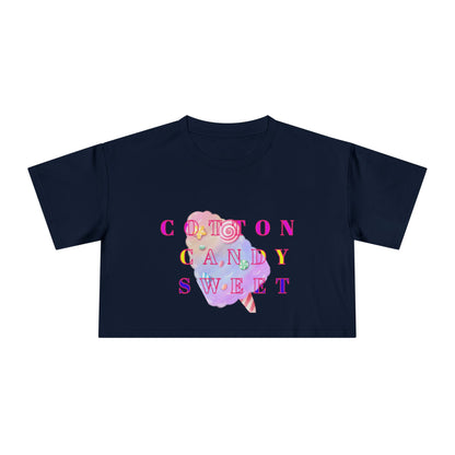 "Cotton Candy Sweet"- Women's Crop Tee